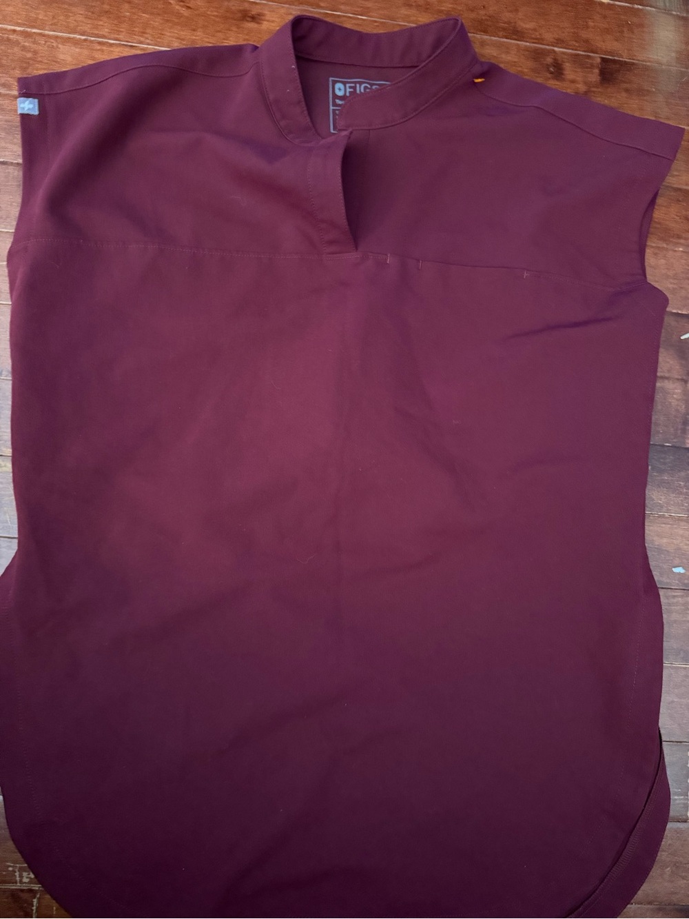 Figs Women's Top in Burgundy